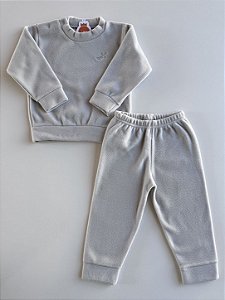Conjunto Infantil Soft Cinza Claro