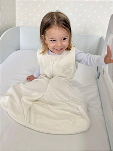 Saco de Dormir Bebê Malha Cor Off Liso