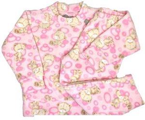 Conjunto Soft Infantil Ursinha Rosa