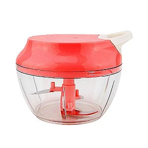 Triturador Manual de Alimentos Vermelho Útil Bazar 500ml RF1921