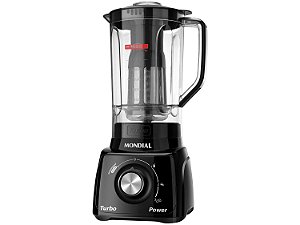 Liquidificador Mondial Turbo Power Copo Grande 2,2 L Preto