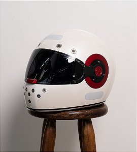 SMK Capacete Retro Pearl White