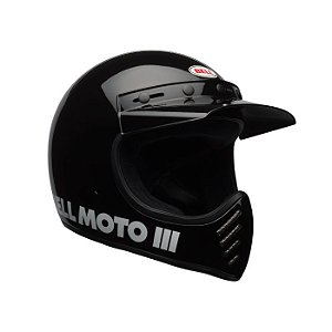 CAPACETE BELL MOTO 3 BLACK CLASSIC