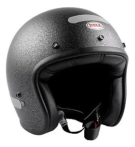 Capacete Bell Custom 500 Flake Preto Fosco