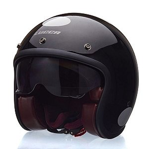 Capacete Lucca Sublime Blackout Glossy Black