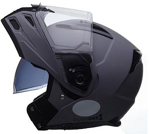 Capacete Lucca Rider One Titanium Fosco