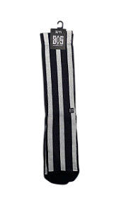 Meia Cano Alto - Preto e Branco