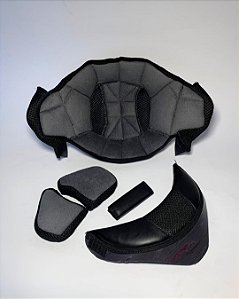 Combo Completo Nuqueira + Capa da Cinta +Par de Bochechas + Forro Superior AGV Blade Confeccionado