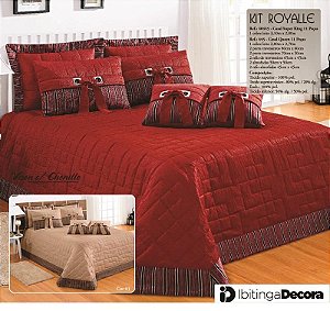 Jogo De Cama Queen Cobre Leito 11 Peças Jogo De Cama Queen Cobre Leito 11 Peças