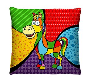 Kit com 4 Capas de Almofadas Pop-Art Kit com 4 Capas de Almofadas Pop-Art