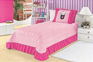Kit Cobre Leito Infantil Gatinha Kit Cobre Leito Infantil Gatinha