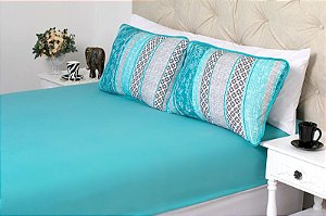 Jogo de cama Lençol em Malha e Porta Travesseiro Jogo de cama Lençol em Malha e Porta Travesseiro