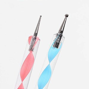 Kit 10 Boleadores Em 5 Pincéis De Decoração De Unhas