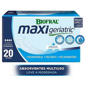 Absorvente Biofral Maxi Geriatric com 20 Unidades