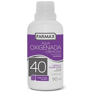 Água Oxigenada Cremosa 40 volumes Farmax com 90ml