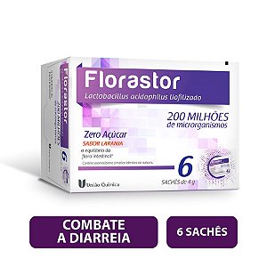 Florastor 6 sachês de 4g cada