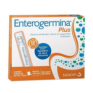 Enterogermina Plus com 5 Frascos de 5ml cada