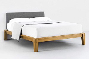 Cama Kobe Madeira Maciça Super King natural