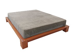 Cama Japonesa Modelo Quioto Madeira Maciça Casal Imbuia