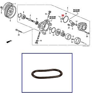 Vedacao Tampa Bomba Direção Hidraulica Civc Cr-v Accord 91349PNC003 - NI0021*