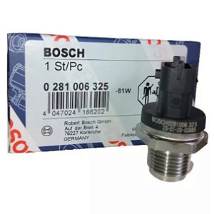 Sensor De ALTA Pressão de combustível Rail Ford Cargo Cummins 2006-2012 - 0281006325 - KAMAZ 4308 MTR 4ISBE185 2008 TUBO DISTRIBUIDOR 044 5224025 IVECO EUROCARGO 260-E25 230-E22 230-E24 170-E22 5.9L 24V SOHV 2009 2010 2011 2012 2005 2006 2007 5,9L SOHC 20