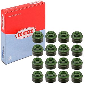 KIT 8 RETENTOR SELO HASTE DE VALVULA ADMISSAO E ESCAPE GOL FOX SAVEIRO SPACEFOX EA211 16V 2014 12V GOLF 2 - COR1036