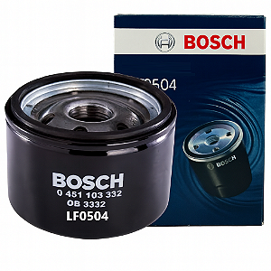Filtro de Óleo do Motor Bosch Alfa Romeo 156, Fiat Elba, Nissan Livina March, Peugeot 206 2008 Boxer, Renault Clio Duster Logan Megane Sandero Scenic Symbol Captur Kangoo Laguna Oroch R19 Twingo Trafic e Volkswagen Kombi