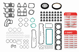 Jogo de Juntas do Motor Completo com Retentores Mercedes-Benz Atego 1725 / 2425, Axor 2826 e Ônibus O500 M/U 1725 / 1726 / 1728 6.4L 18V SOHV L6 2001 a 2012