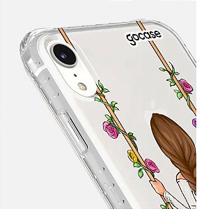 Capinha Impact Slim - Garota Floral - iPhone XR