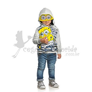 Moletom Bebê-Infantil Menino Bob Esponja