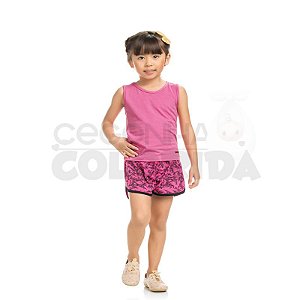 Blusinha Regata Infantil Menina Básica Lisa