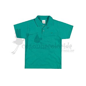 Camisa Polo Manga Curta Infantil Menino Lisa Elian