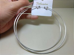 Argolas grandes Prateada