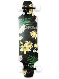 Longboard Hondar completo - Floral Yellow - 38" - Drop Through