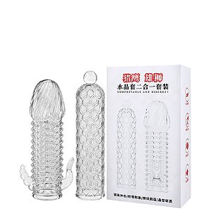 Kit de Capas Peniana com 2 Modelos Diferentes Saliências e Relevos