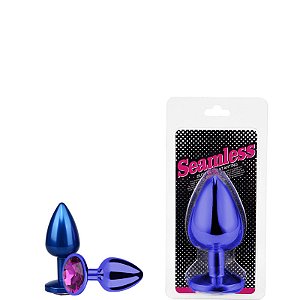 Plug Anal com Pedra colorida Pequeno