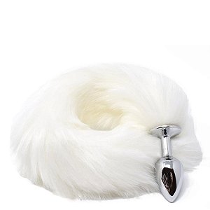 Plug Anal em Aluminio 7cm com Cauda