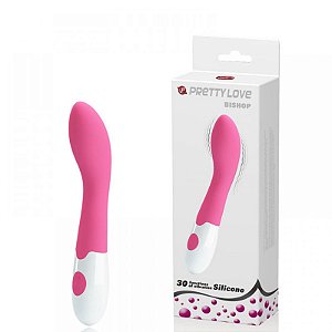 Vibrador Ponto G com Estimulador Clitoriano e 30 Modos de Vibração – PRETTY LOVE BISHOP