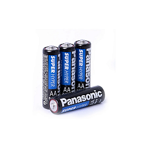 Pilha AA Super Hyper Com 4 Unid. Panasonic