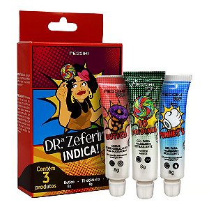 Kit Dra Zeferina com 3 Géis Funcionais 8g Linha POP Pessini