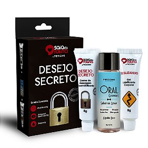 Kit Desejo Secreto com 3 Géis funcionais Linha da Rotina Pessini