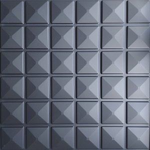 PLACA 3D POLIESTIRENO - INCA PRETO