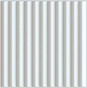 PLACA 3D POLIESTIRENO - RIPADA BRANCA