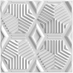 PLACA 3D POLIESTIRENO - HEXAGONAL