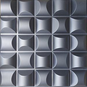 PLACA 3D POLIESTIRENO - PETALAS PRETO