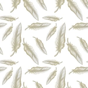 PAPEL DE PAREDE ADESIVO - FOLHA PENA - 0,48X3,00