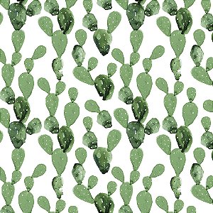 PAPEL DE PAREDE ADESIVO - CACTUS - 0,48X3,00