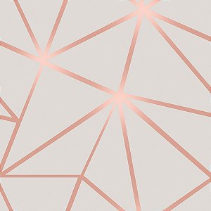 PAPEL DE PAREDE ADESIVO - GEOMÉTRICO- ROSA/ ROSA  - 0,48X3,00
