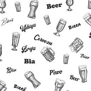 PAPEL DE PAREDE ADESIVO - GOURMET - CERVEZA -  0,48X3,00