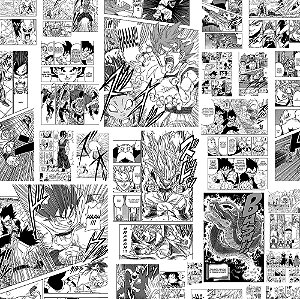 PAPEL DE PAREDE ADESIVO - TEEN - MANGÁ  D. BALL-  0,48X3,00